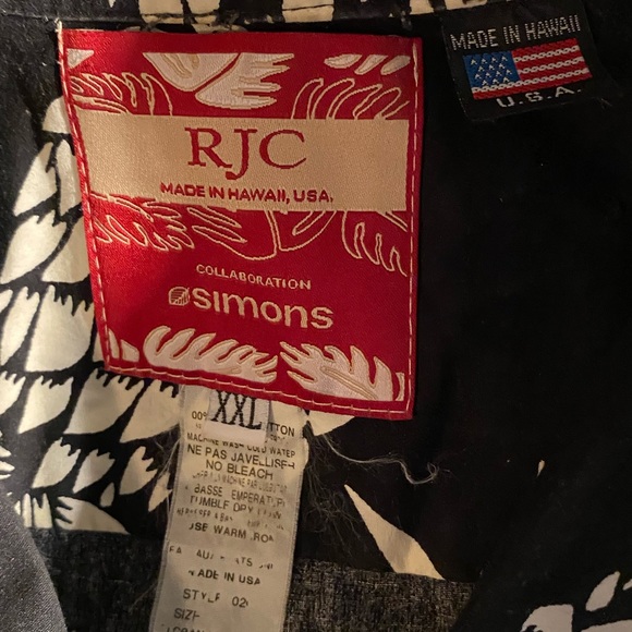 RJC x Simons Black Hawaiian Shirt - Picture 12 of 12